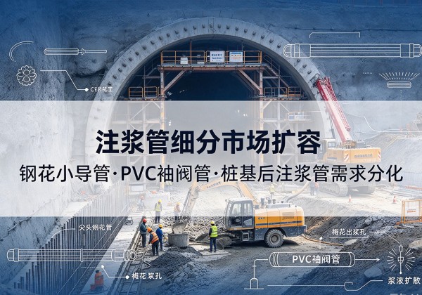 枣强注浆管细分市场扩容，隧道钢花小导管、PVC 袖阀管、桩基后注浆管需求分化